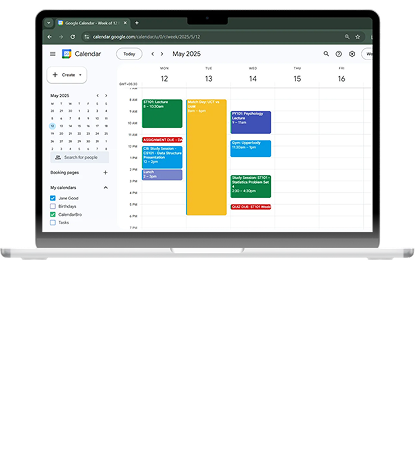 CalendarBro Mobile Interface