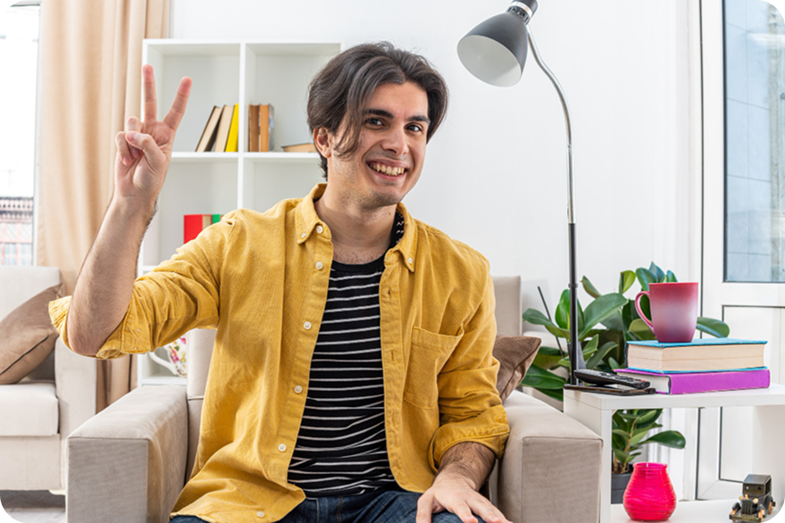 Students collaborating in person